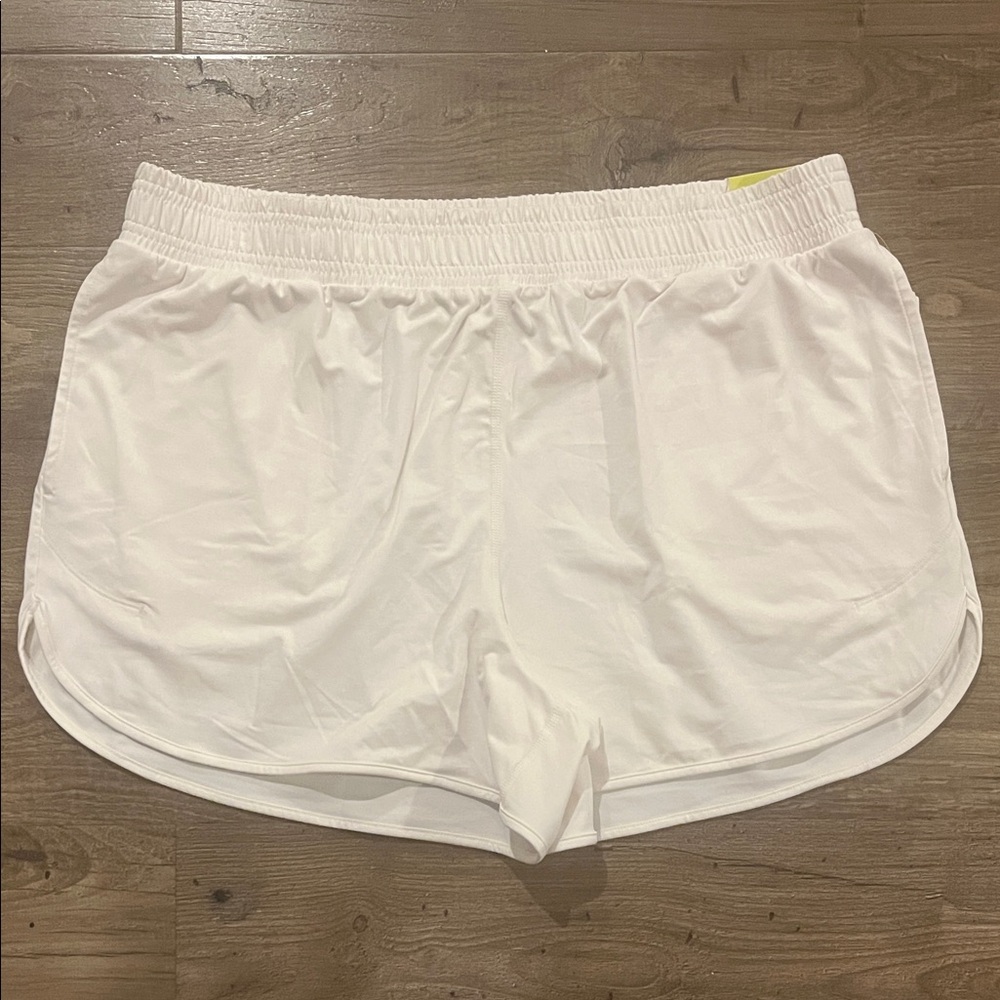 All in Motion Women's White Athletic Shorts
